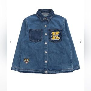 Kenzo Kids Campus Embroidered Denim Jacket